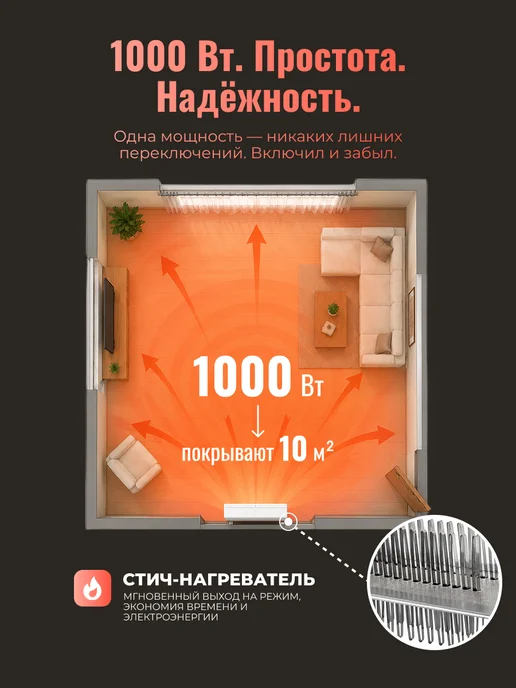 Конвектор электрический ОК-1000СН — фото 3