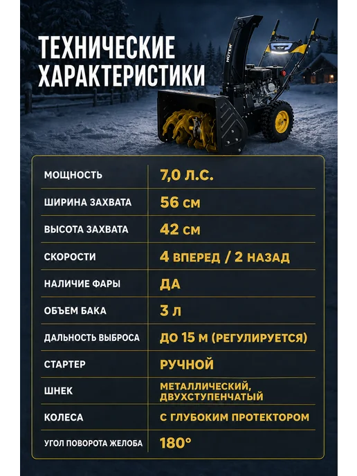 Снегоуборщик бензиновый самоходный SGC 4000L — фото 4