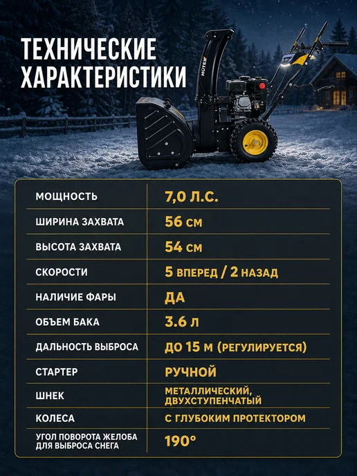 Снегоуборщик бензиновый самоходный SGC 4100L — фото 4