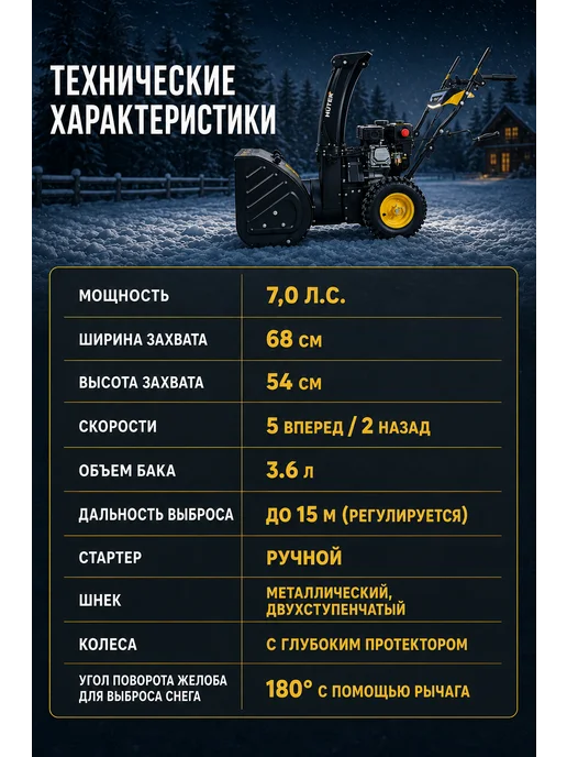 Снегоуборщик бензиновый самоходный SGC 4100W — фото 4