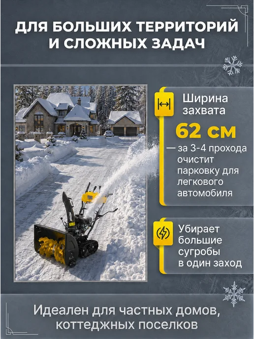 Снегоуборщик бензиновый самоходный SGC 6000CD — фото 3