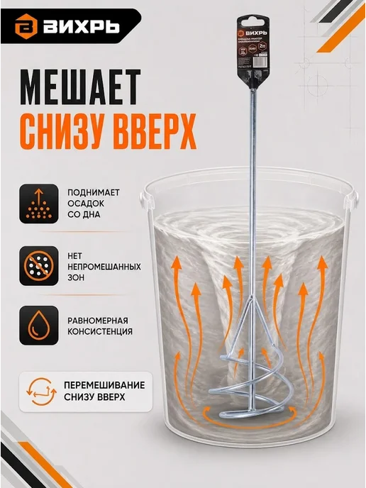 Насадка для строительного миксера — фото 3
