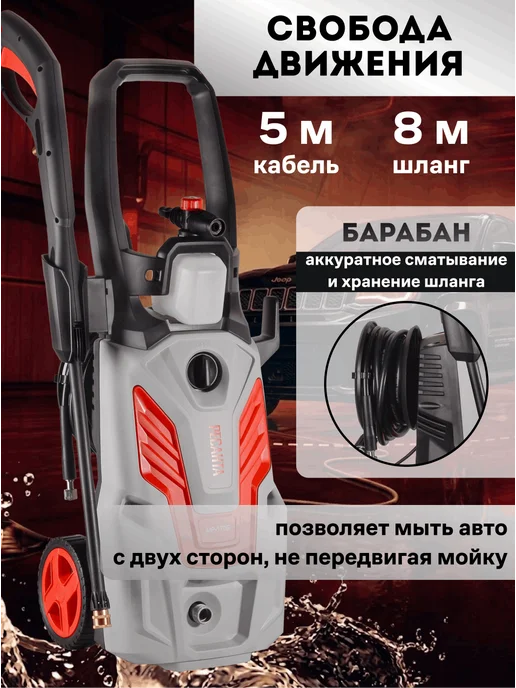 Мойка высокого давления для автомобиля МР-200П — фото 4