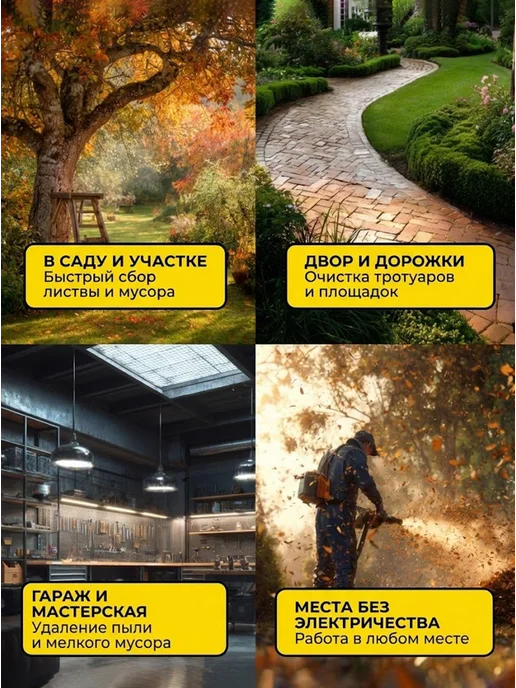 Воздуходувка аккумуляторная мощная садовая CB-20Li EA+ — фото 4