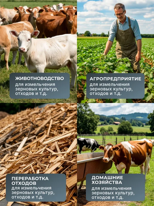 Зернодробилка электрическая мощная для зерна — фото 3
