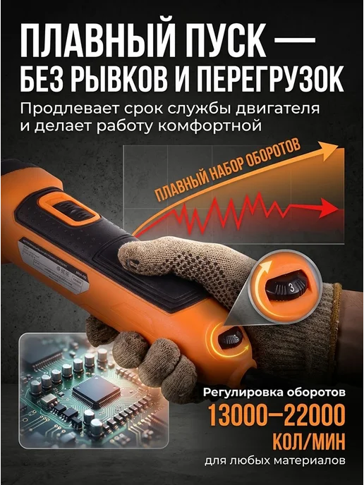 Реноватор электрический с насадками и кейсом МФИ-400 — фото 4