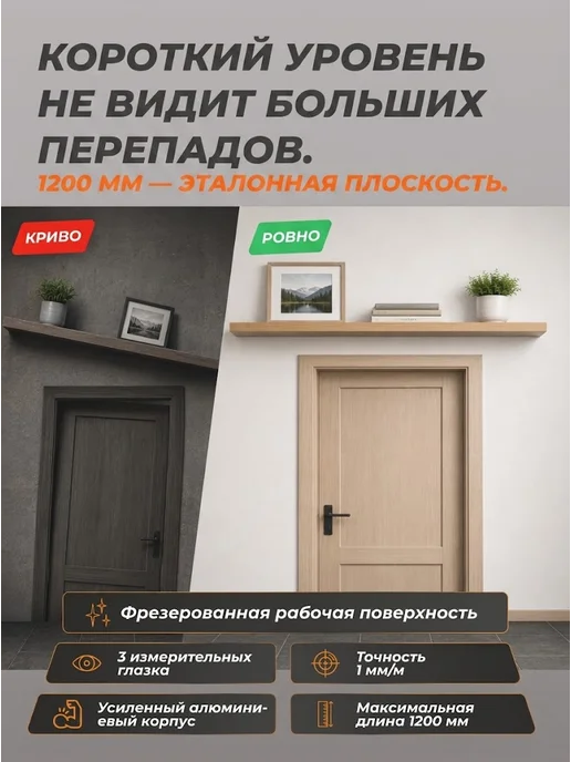 Уровень строительный 1,2 метра — фото 2