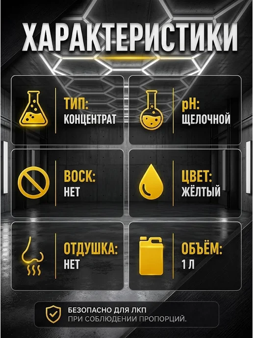 Автошампунь для бесконтактной мойки концентрат 1 литр — фото 2