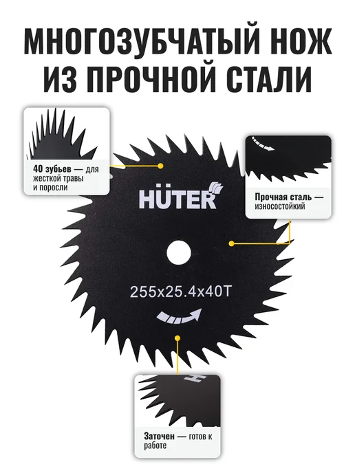 Диск для триммера GTD-40T 255 мм — фото 2